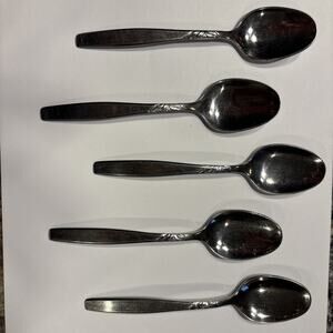 Vintage Supreme Stainless USA Swirl Flatware Lot 19 Forks Spoons Knives Oneida